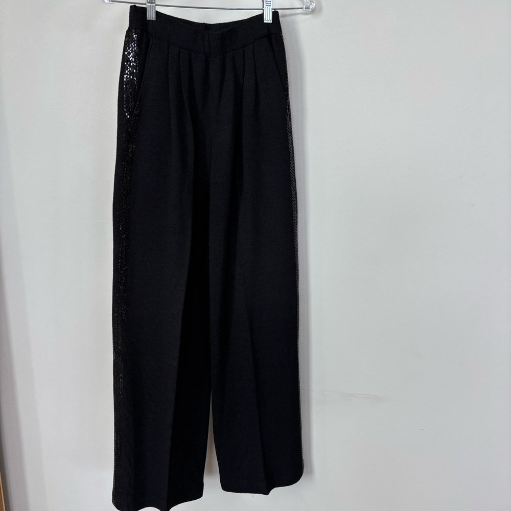 St. John Evening by Mary Gray Black Wide Leg Pants‎ Size 8